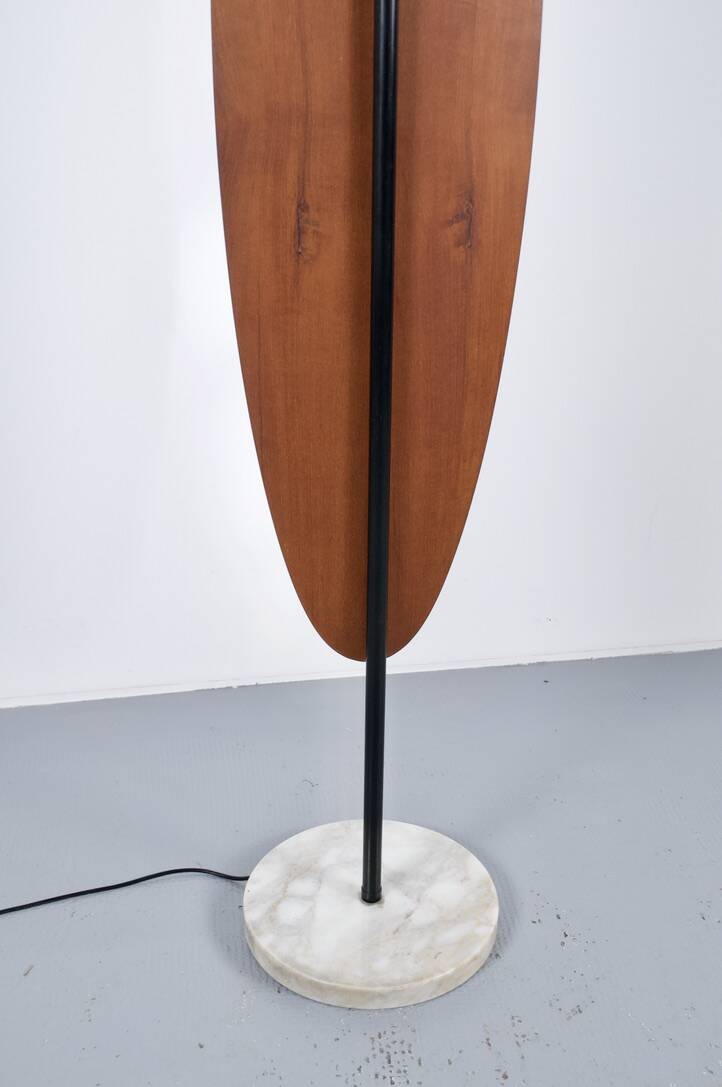 TEAK FLOOR LAMP BY GIOFFREDO REGGIANI 1969 REGGIANI PUBLISHER