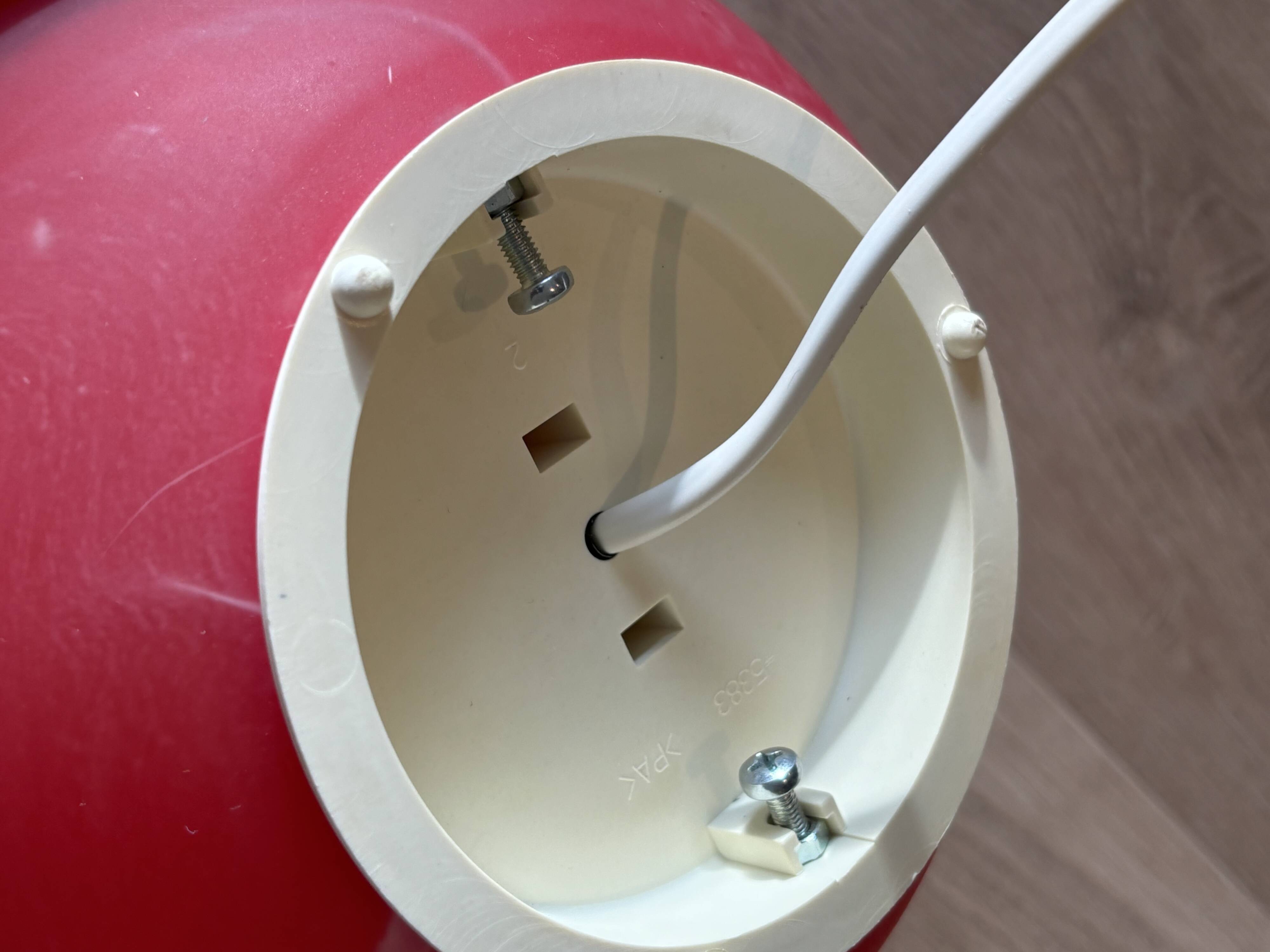 Vintage Saturn table lamp 70s WOFI, space age floor