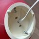 Vintage Saturn table lamp 70s WOFI, space age floor