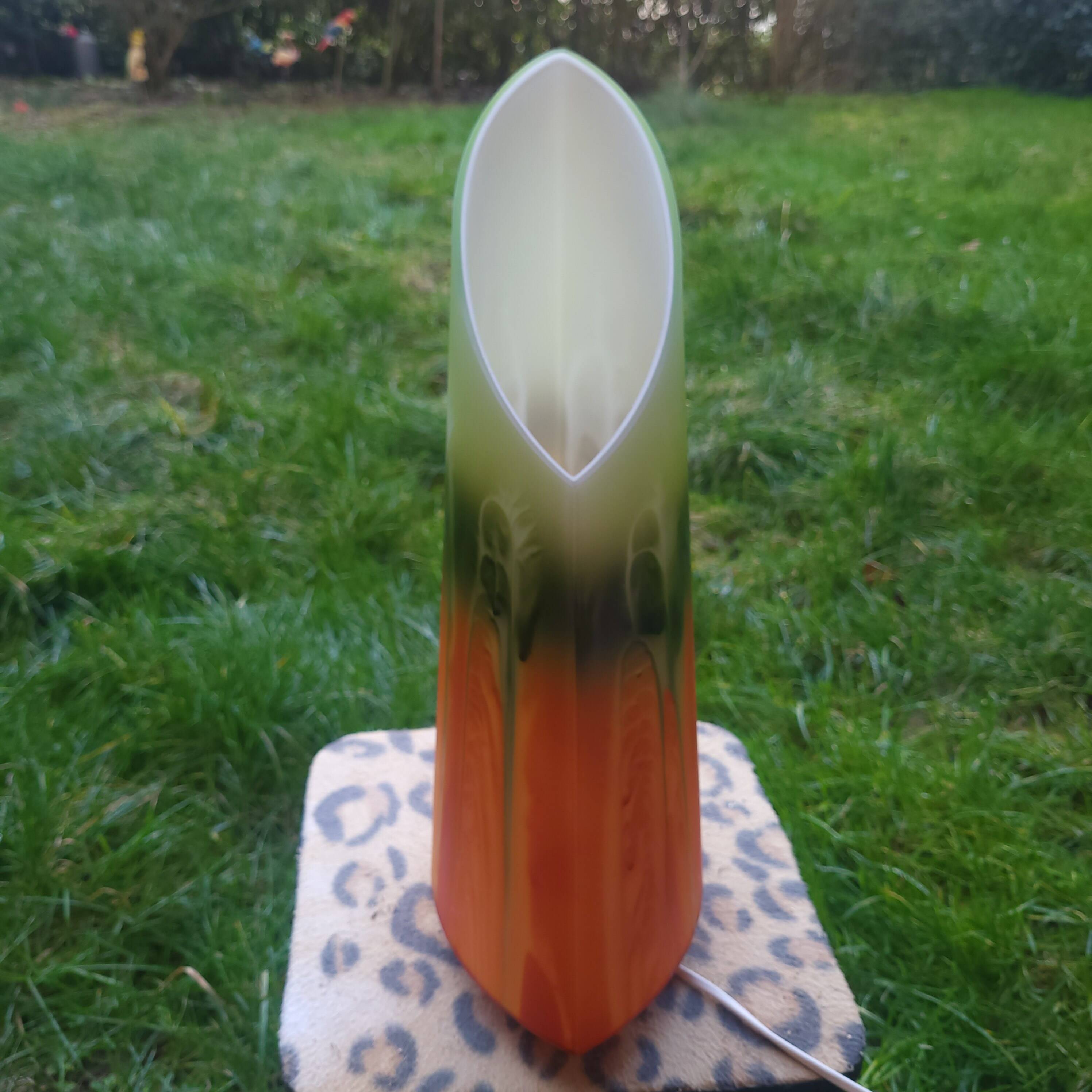 Asymmetrical vintage lamp, space age, Zwiesel, 1960-70.