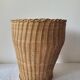 Wicker wastebasket