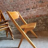 Set of four theatre chairs 1960