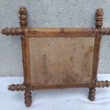 Miroir en bois style bambou