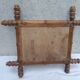 Bamboo-style wooden mirror