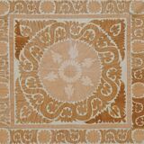 Vintage Turkish hand-knotted rug 132x138 cm