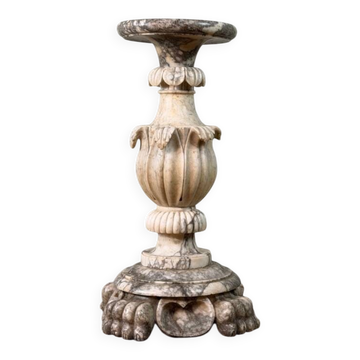 Alabaster pedestal, Italy circa 1880