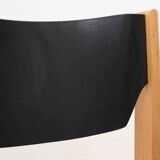 Black and beech Scandinavian chair