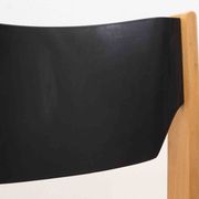 Scandinavian black and beech chair