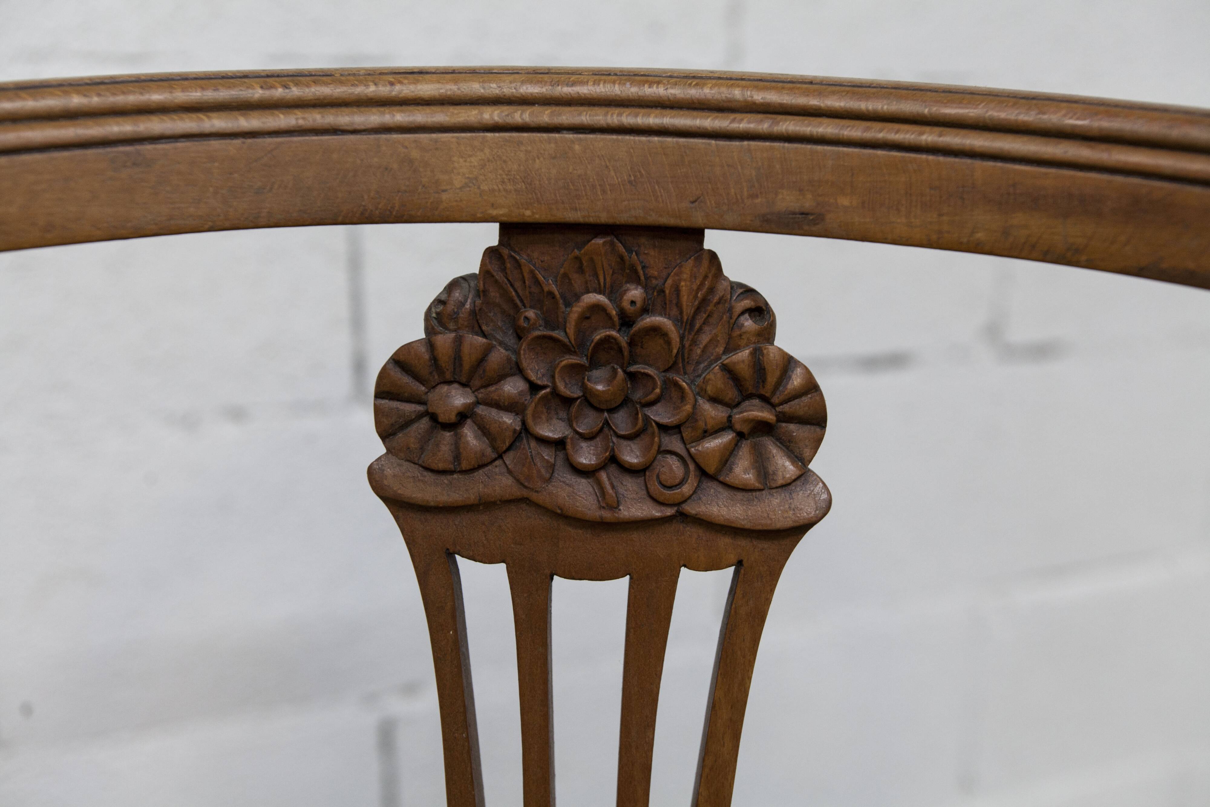 Vintage Louis XVI style chair – Cane seat, lyre-shaped back