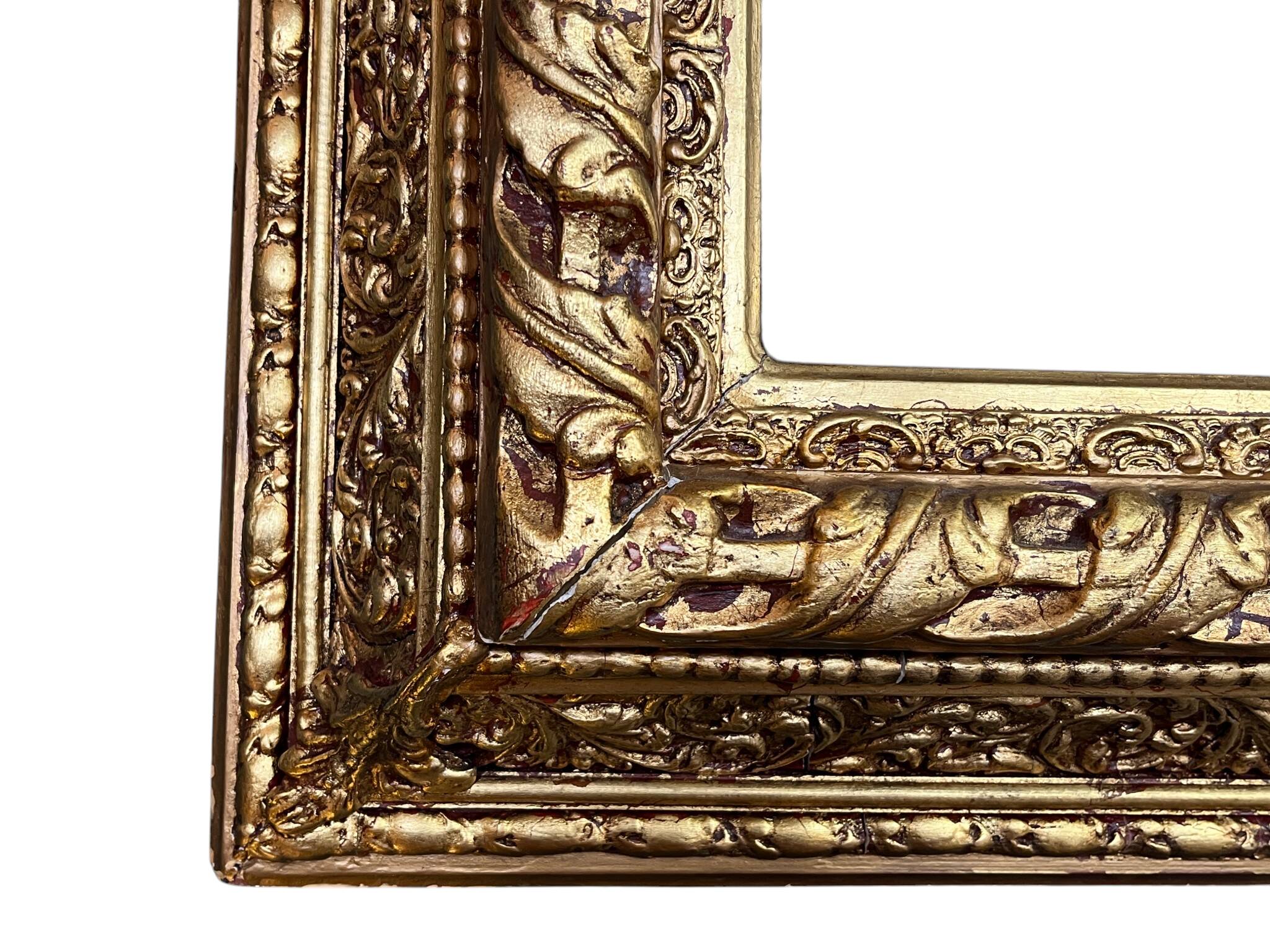 French school oil on canvas important gilded frame early 20th century