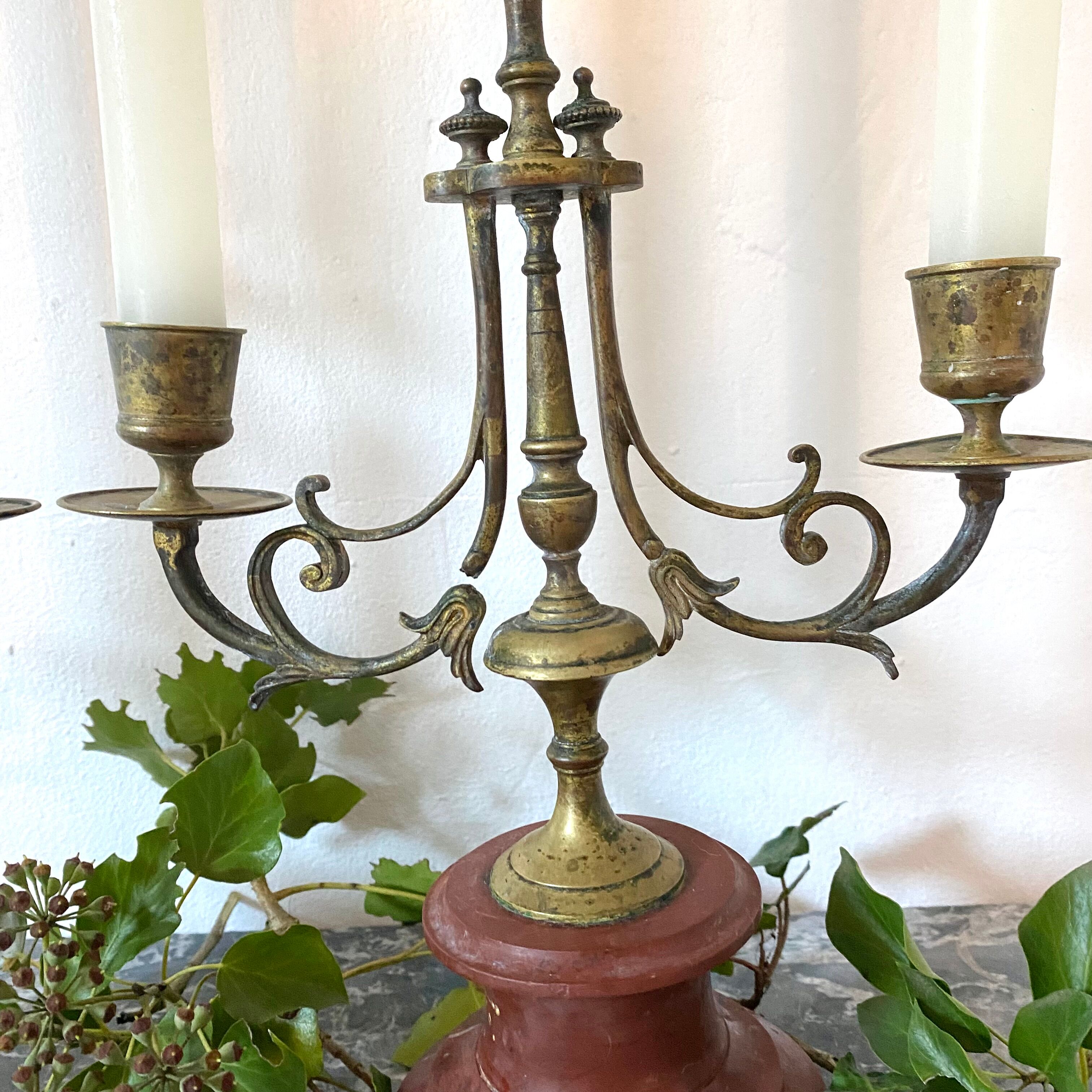 Pair of antique candlesticks