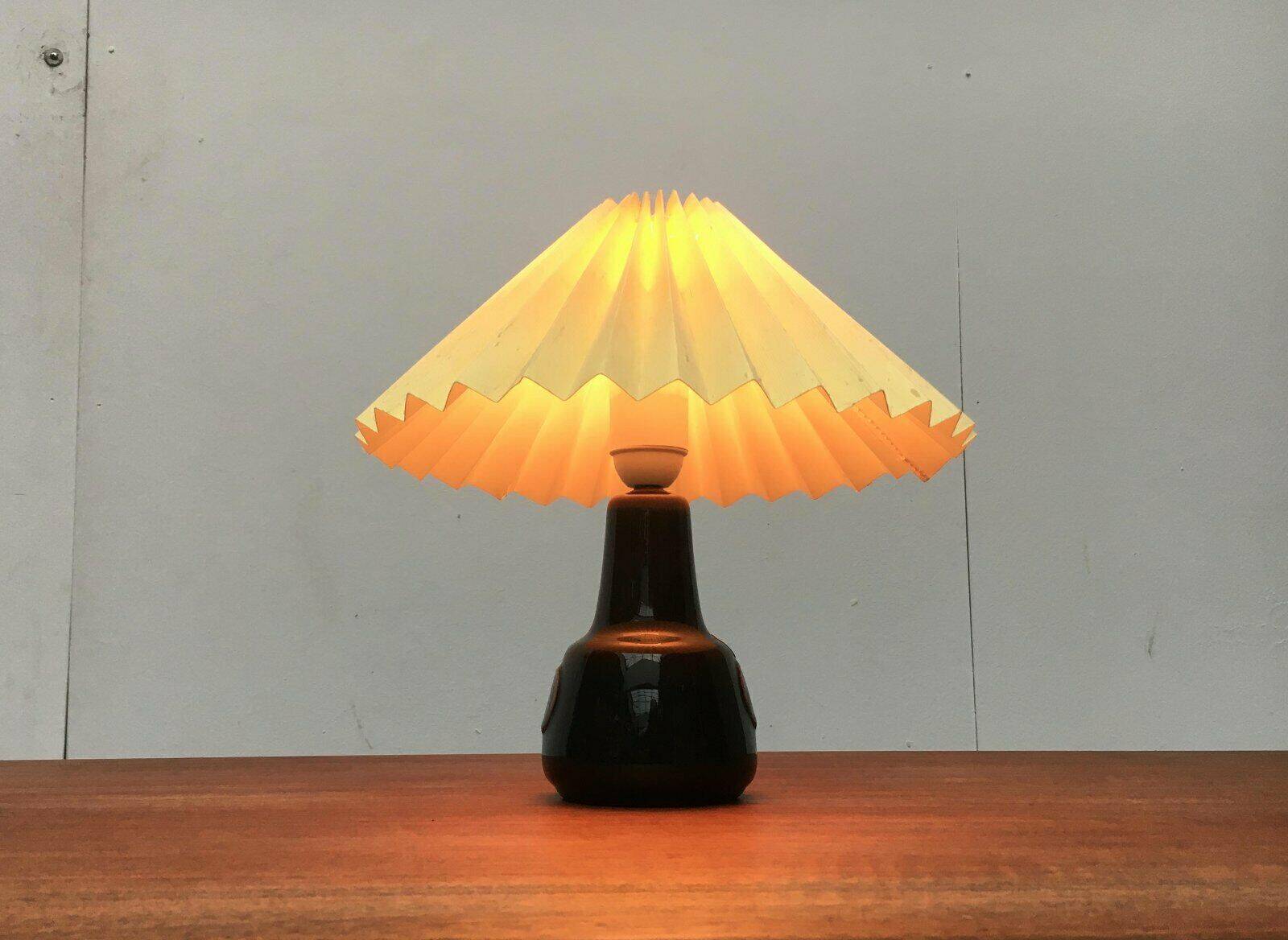 Mid-century Danish ceramic table lamp by Søholm.