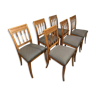 Série de 6 chaises à l'etrusque directoire d'epoque en acajou 1800