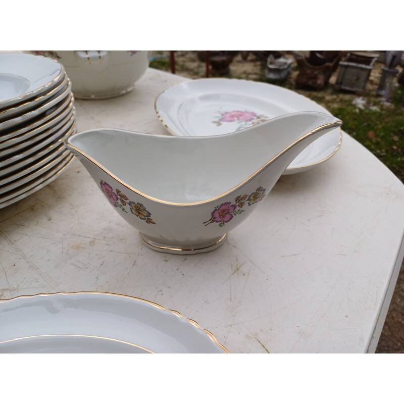 "Orchies Moulin des Loups" porcelain dinner service