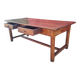 Table de ferme chêne et merisier