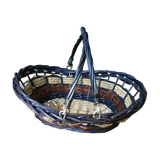 Rattan basket with handle