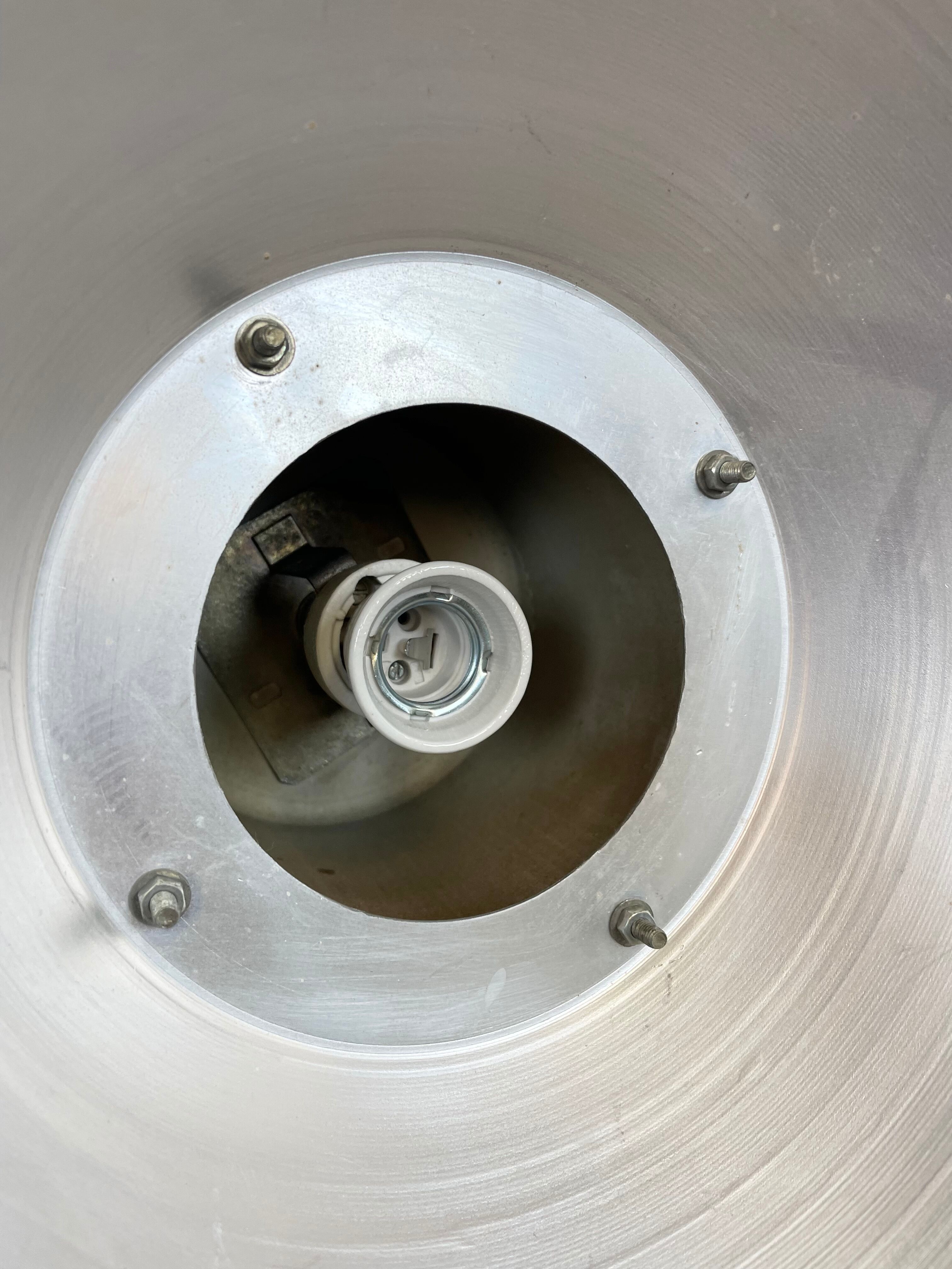 Industrial Aluminium Pendant Light from Elektrosvit, 1960s