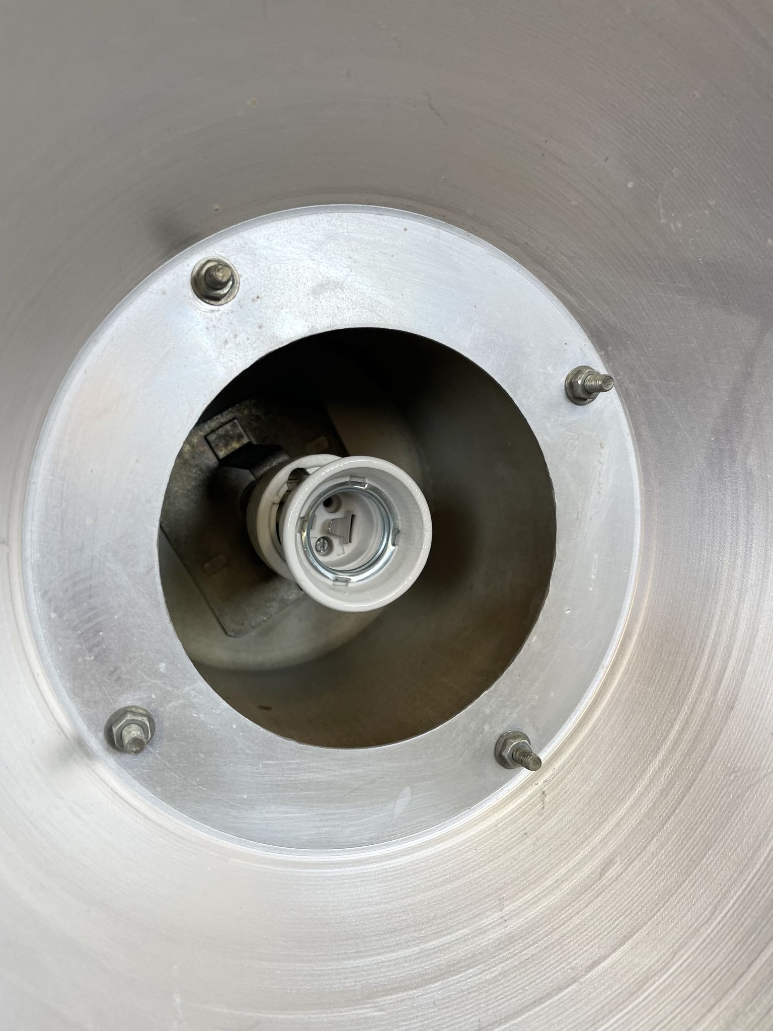 Suspension industrielle en aluminium d’Elektrosvit, années 1960