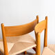 Ensemble de 6 chaises CH36 de Hans J. Wegner en chêne, corde danoise