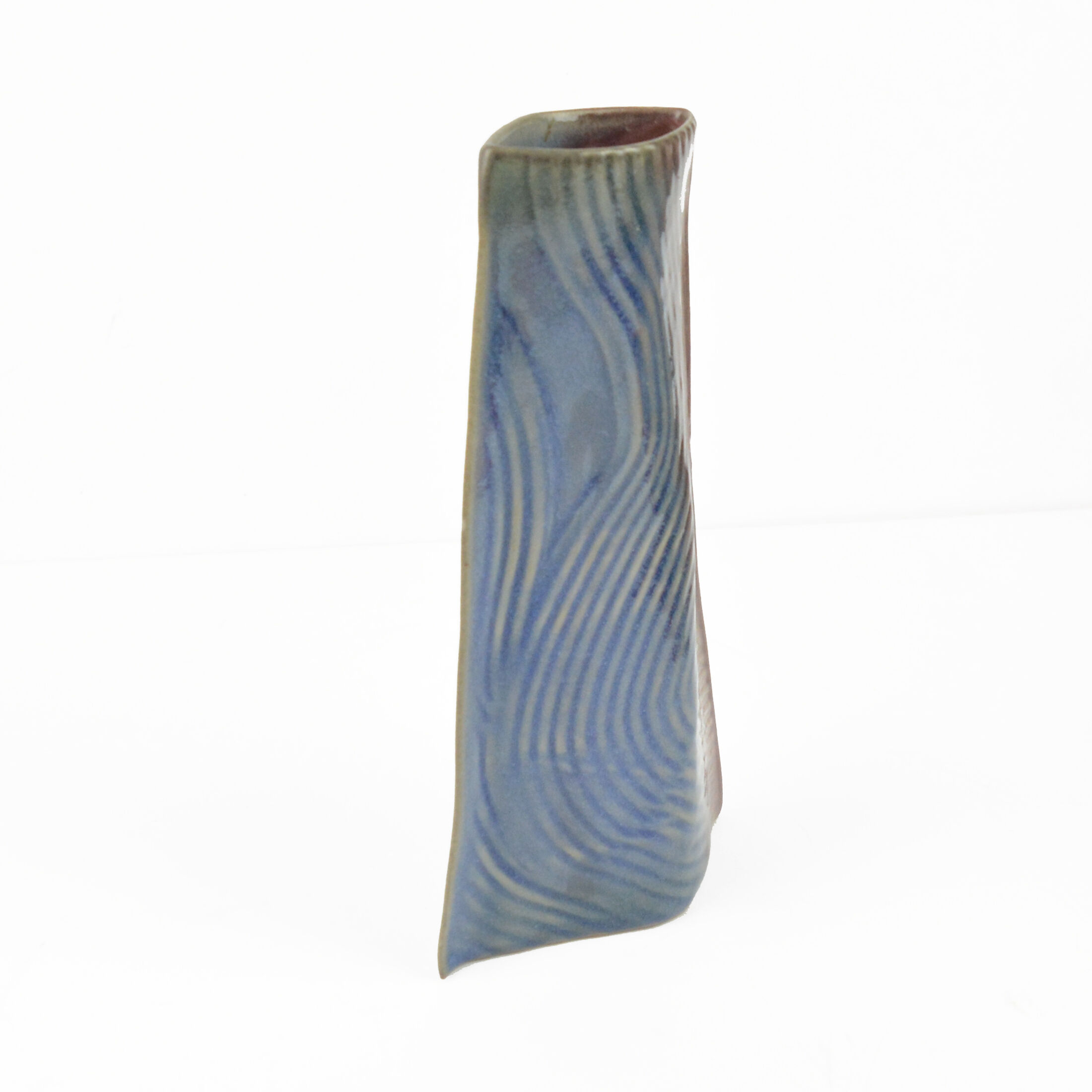 1985 organic modern ceramic vase designed by Johann Van Loon Rosenthal studio-line, Germany