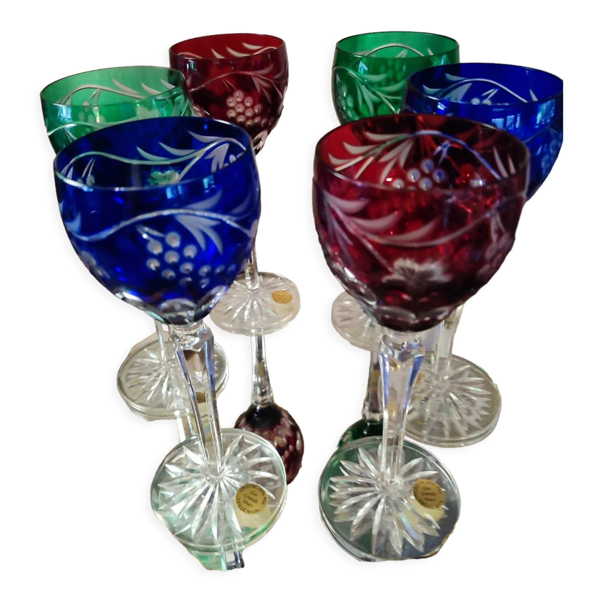Double color crystal glasses the grand dukes