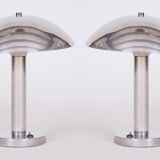 Pair of Art Deco table lamps made in 1930s Czechia and restored.
