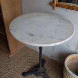 White marble bistro table