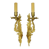 Paire d'appliques à 1 feu style Louis XV