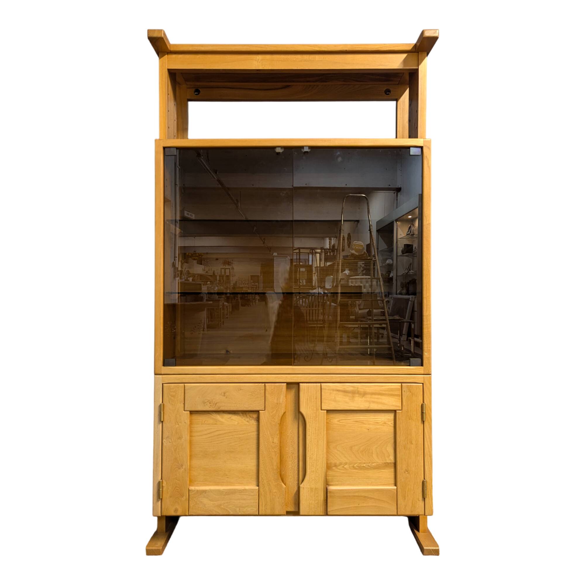 Glass storage cabinet