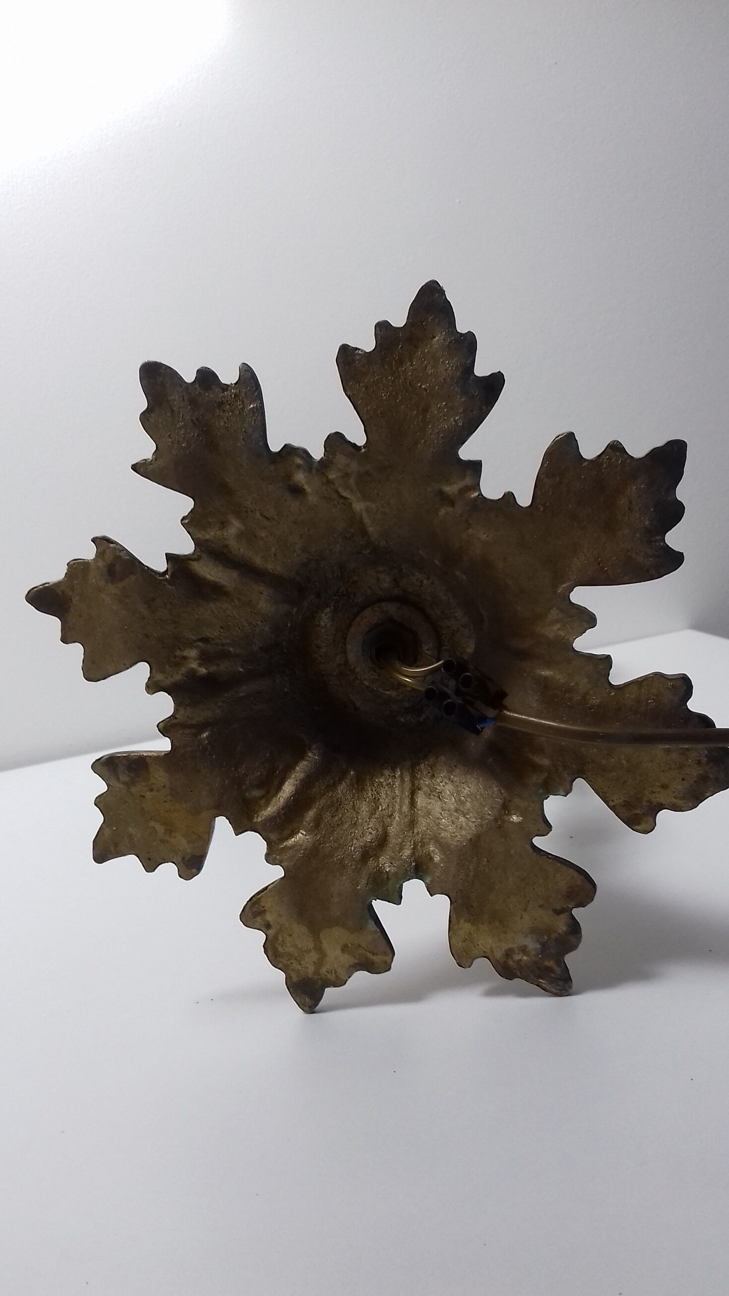 Lampe art deco grappe de raisin verre de Murano