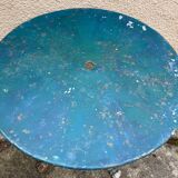 Old wrought iron garden table