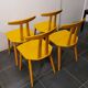 4 chaises j48, design poul m.volther, 1950, fdb møbler