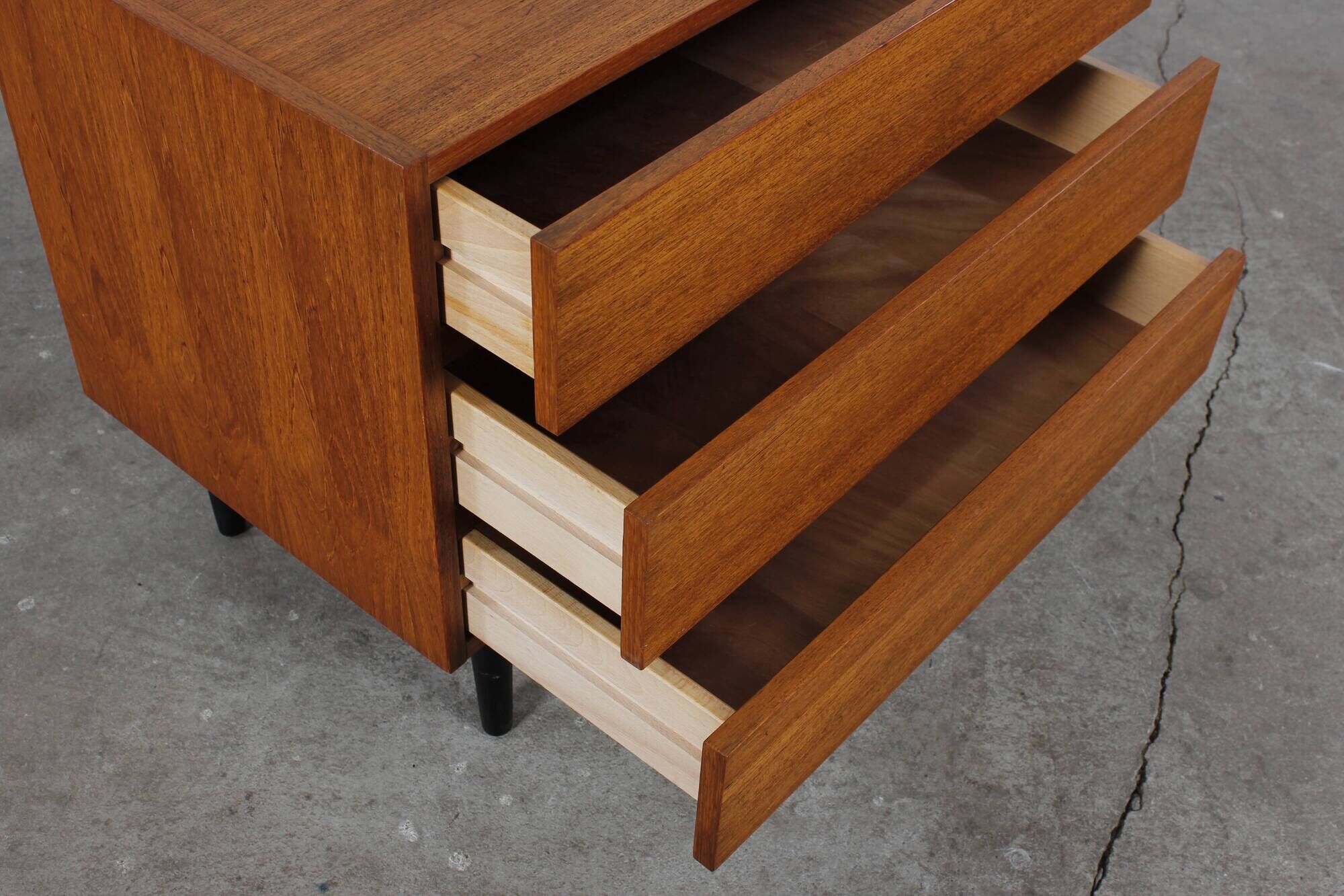 Vintage teak chest of drawers 60s mid century