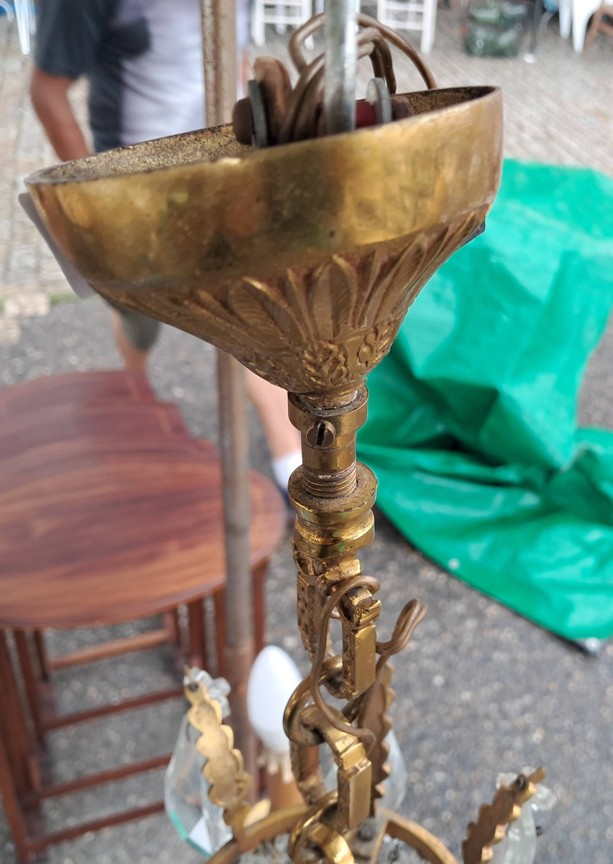 hot air balloon style tassel chandelier