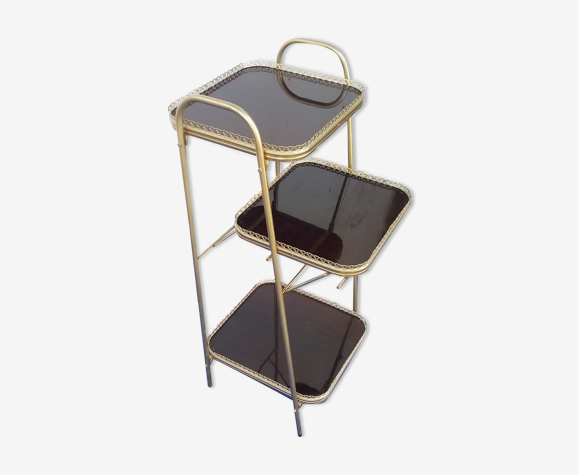 Vintage gold metal shelf