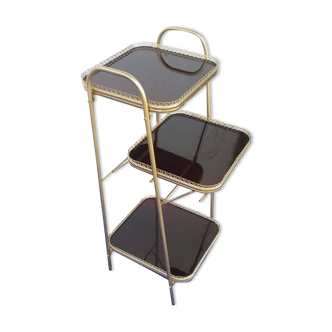 Vintage gold metal shelf
