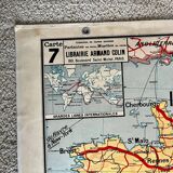 Carte scolaire Vidal Lablache n°7 France Chemins de Fer