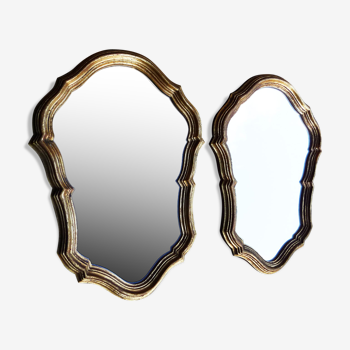 Lot de deux miroirs 23x32cm