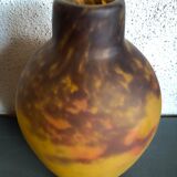 Muller Frère glass paste vase