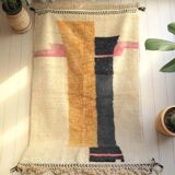 Traditional Berber rug in natural wool 2.5x1.5 m