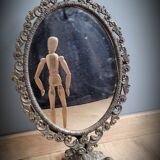 Brass psyche mirror