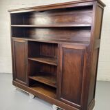 Large vintage wooden bookcase