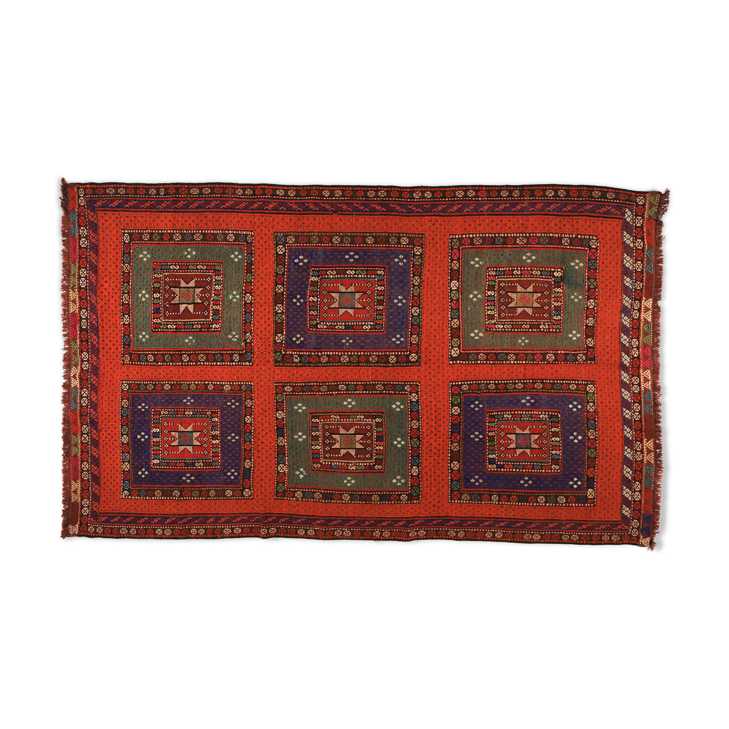 Anatolian handmade kilim rug 307 cm x 183 cm