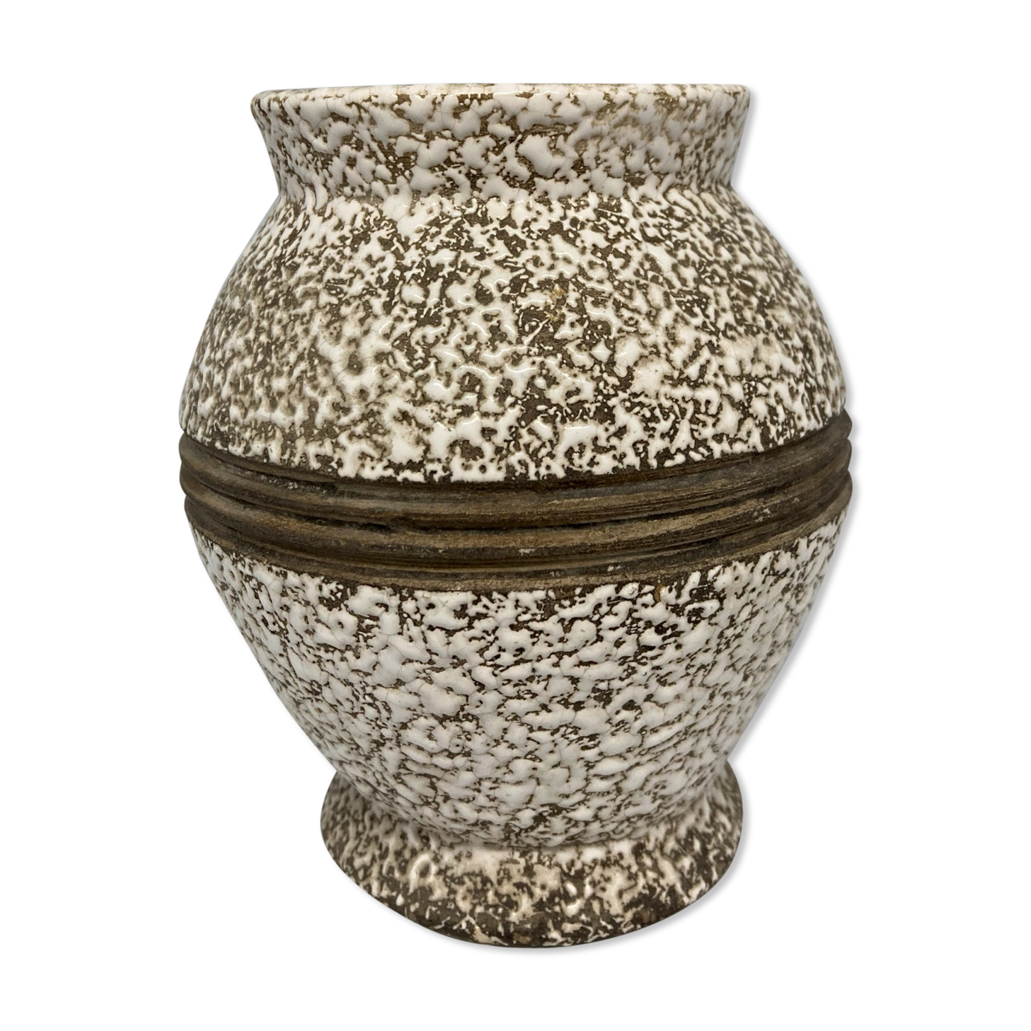 Vase en émail crispé