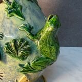 Majolica Palissy vase, dating from the Victorian era circa 1890