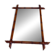 Miroir ancien en bois tourné