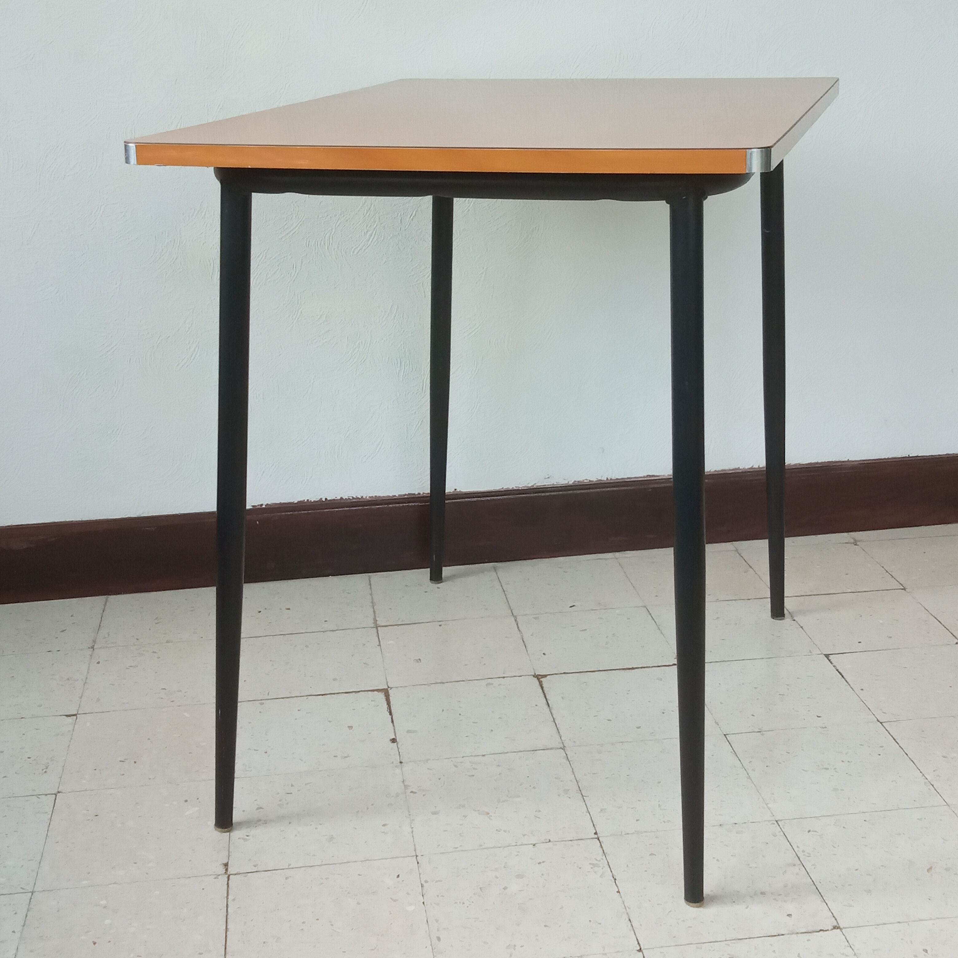 Light wood formica kitchen table