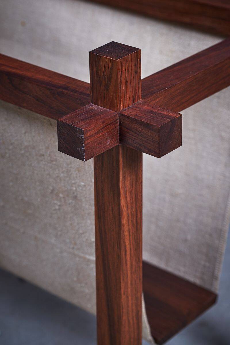Magazine Rack in Rosewood by Theodor Skjøde Knudsen for Ateljé Forma, Denmark, 1960s