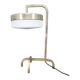 Rare Bauhaus Nickel Table Lamp with Glass Diffuser, 1930s