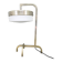 Rare Bauhaus Nickel Table Lamp with Glass Diffuser, 1930s